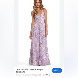 Lavender Patterned Maxi Dress